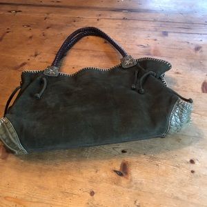 CARLOS FALCHI BAG inside zipper  components & holder for keys/pens